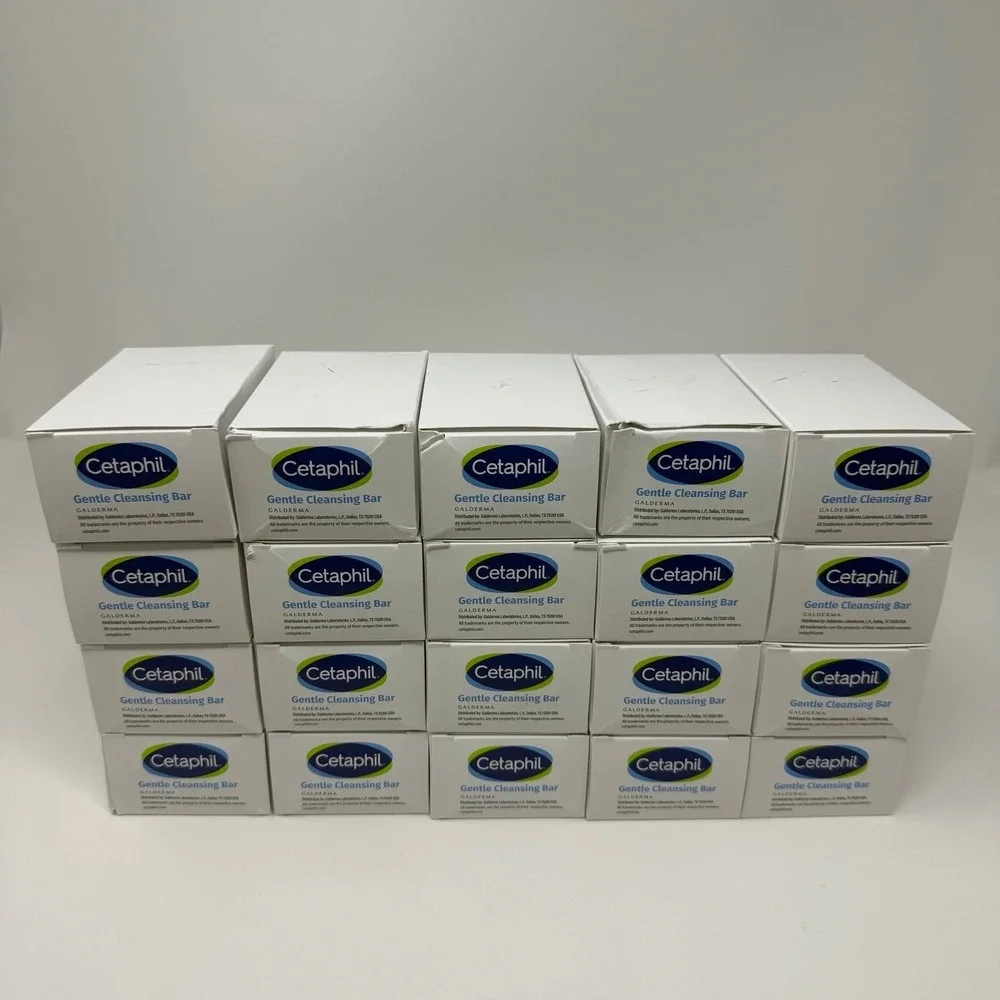 Cetaphil Gentle Cleansing Bar Soap 20 bars total new in box
